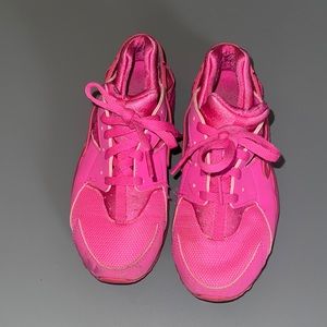 Bright pink girl shoes